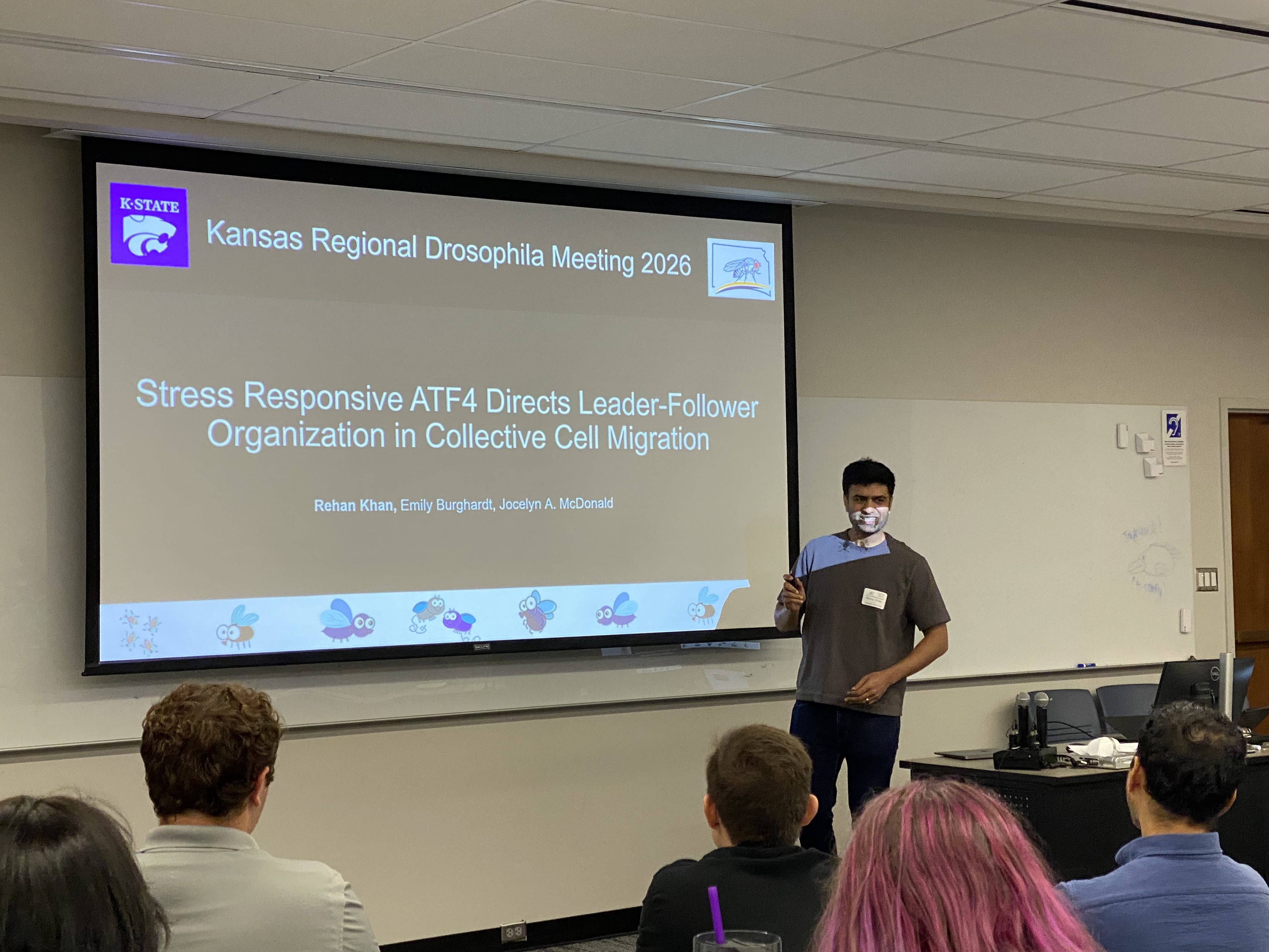 Rehan presenting his talk.